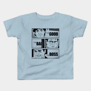 The Good The Bad and The Boss V2 Kids T-Shirt